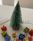 Craftuneed miniature mini Christmas tree decoration set for doll Xmas tree props scene
