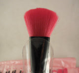 Professional 24 pcs pink soft fibre foundation makeup powder brushes set PU bag