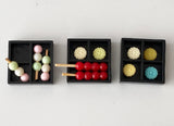 Craftuneed 1:6 miniature dollhouse mini assorted sushi food and drink plate box props for barbie doll