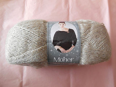 A Beige 10%Mohair,75%Acrylic,5%Polyester & 10%Wool yarn for sale,sold by roll.