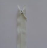A black or ivory YKK zip invisible closed end zipper for sewing bridal /evening dress is for sale. Sold by per zip.