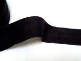4cm or 5cm black plain cotton linen blend ribbon blank sewing label ribbon Sold by per piece