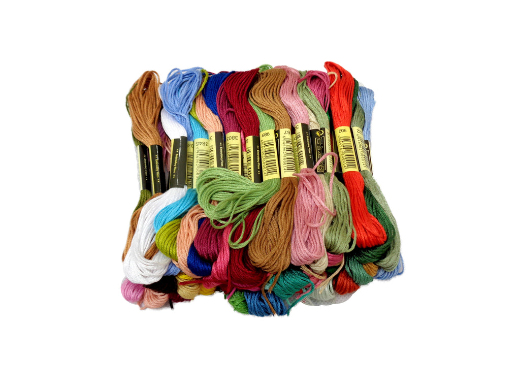 Embroidery cross stitch thread floss hand craft polyester sewing threads bundle
