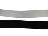 2.5cm wide Flat Elastic waistband black or white high quality. Sold by Meter(s)