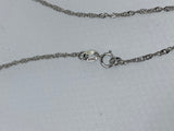 2pcs X 925 silver necklace jewellery finding making 40cm length water wave necklace chain