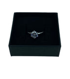 Craftuneed adjustable rings six prong zircon ring 925 silver women girl men birthday gift engagement jewellery gift