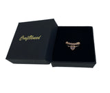 Craftuneed adjustable rings rose gold silver plated heart shape faux diamond ring women girl men birthday engagement jewellery gift