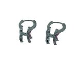 Craftuneed 18k platinum plated flower zircon stones drop earrings with silver ear pins valentine's gift for her mum birthday Christmas gift