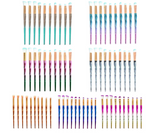 Professional 10 foundation makeup brushes set powder brush with soft fibre hair