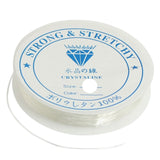 2spools X Crystal clear stretchy beading string elastic beading threads 0.4mm-1mm