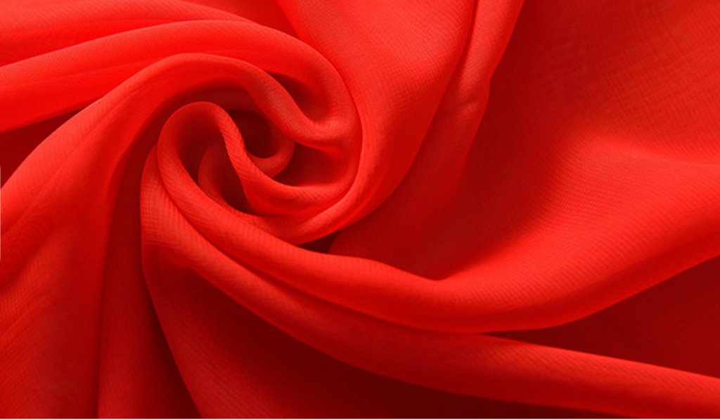 Craftuneed Bundle 4.8 Meters red colour Premium soft chiffon fabric for dress sewing craft diy