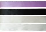 3Meter X black or lilac or ivory double sided satin ribbon sash wrap ribbon 5cm width