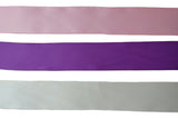 3 Meter X pink or purple or ivory double sided satin ribbon sash gift wrap ribbon in 5cm width