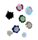 A piece of flower rhinestones applique motif sew on floral beads sequins patch motif applique Per Piece