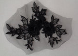 A double layers floral lace applique floral tulle lace motif various colours sold by per piece