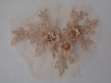 A double layers floral lace applique floral tulle lace motif various colours sold by per piece