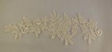 A bridal floral lace Applique / cotton lace motif is for sale.various colours sold by piece