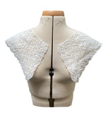 Craftuneed a mirror pair of ivory lace appliques sew on floral lace sleeves motifs sewing