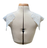 Craftuneed a mirror pair of ivory lace appliques sew on floral lace sleeves motifs sewing