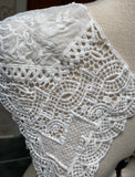 Craftuneed a mirror pair of ivory lace appliques sew on floral lace sleeves motifs sewing