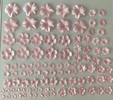 Craftuneed Job lot 100pcs baby pink satin fabric flower petals bridal floral petals craft kit