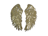 Copy of A pair of silver oA pair of iron on sequins wing applique motif patch sew on sequins feather applique motif patches
