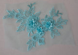 A double layers floral lace applique floral tulle lace motif various colours sold by per piece