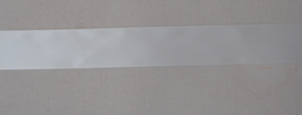 black or ivory or satin double faced side satin ribbon sash in 3.8cm width. Sold by Per Meter