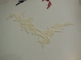 A cotton floral lace Applique / dress making sewing lace motif various colours . sold by per piece