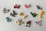 Craftuneed Job lot 120pcs doll making buttons mini buttons 4mm diameter for doll clothes