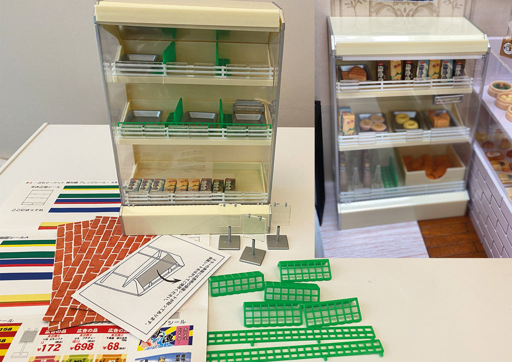 1:6 miniature dollhouse supermarket fridge shelf carton drinks tray set doll shop furniture props Limited Edition