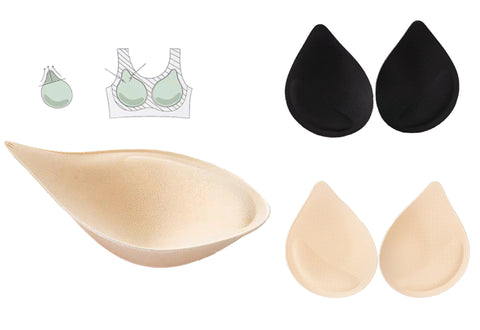 3 pairs X dressmaking insert cotton bra cups sew on push up bra pads enhancer breathable