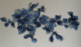 A piece of dress sewing sequined lace applique embroidered floral sequins lace motif is for sale. various colour options. Sold by per piece.