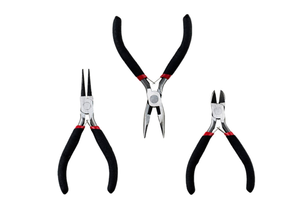 Job lot jewellery making necklace repair tools set beading craft wire pliers kit DIY