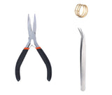 Job lot jewellery making necklace repair tools set beading craft wire pliers kit DIY