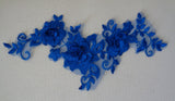 A double layered floral lace applique / floral tulle lace motif various colours sold by per piece