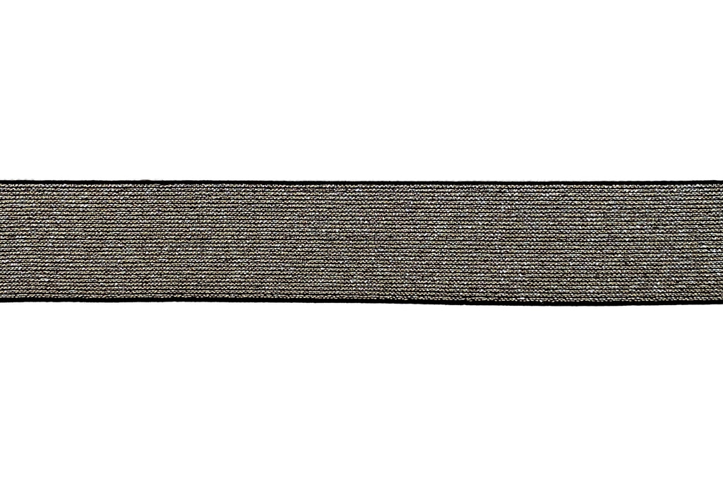 gold silver black glitter metallic elastic band for sewing flat waistband elastic band Per Meter