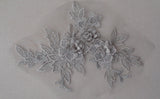 A double layers floral lace applique floral tulle lace motif various colours sold by per piece