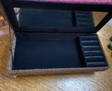 Craftuneed mini 1:6 doll sofa with cushions dollhouse furniture jewellery box with mirror