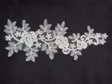 A Large Bridal wedding floral lace applique sewing lace motif . Various colours