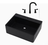 Craftuneed 1:6 Scale Miniature Dollhouse Kitchen Sink Set Basin Tap Faucet Water Stream Doll Wooden Cabinet Furniture