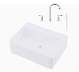 Craftuneed 1:6 Scale Miniature Dollhouse Kitchen Sink Set Basin Tap Faucet Water Stream Doll Wooden Cabinet Furniture