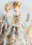 Craftuneed 1:6 Miniature Doll Dress Cottage Floral Beaded Gown with Sunflower Print Elegant Handmade Outfit For Collectible Dolls