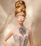 1:6 Scale Doll Faux Pearl Necklace and Earrings Set Miniature Rhinestone Jewellery