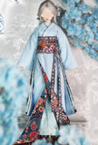 Handmade Doll Kimono Outfit with Obi Japanese Style Doll Clothing For 1/6, 1/4, 1/3