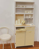 Craftuneed 1:6 miniature dollhouse Kitchen Wood Cabinet Storage Sideboard furniture Cottage Style