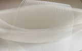Bundle 13 Meters Ivory Horsehair Braid Trim – 13.5cm Wide Crinoline Netting for Dressmaking
