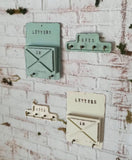 Craftuneed A pair of 1:6 Scale Miniature Dollhouse Key Rack Wall Mailbox Doll Accessories Decor Handmade
