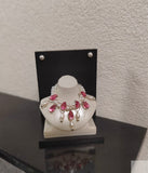 1:6 Scale Doll Faux Pearl Necklace and Earrings Set Miniature Jewellery Handmade