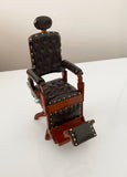 Craftuneed Handcrafted 1:12 scale miniature Retro Barber hair salon chair armchair dollhouse furniture for doll